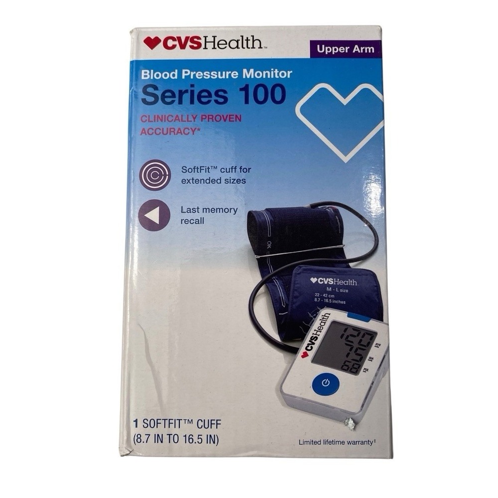 CVS Health BP3NL1-1PCVS Series 100 Upper Arm Blood Pressure Monitor w/Cuff‎ F72Q